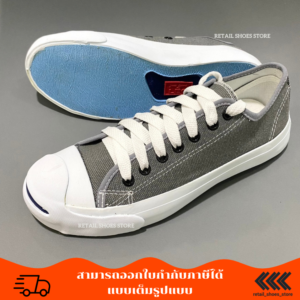 รองเท้าผ้าใบผู้ชาย ลีโอ Jack (นักเรียน) ไซส์37-44 สีดำ สีดำล้วน สีขาว เก็บเงินปลายทาง - รูปที่ 7