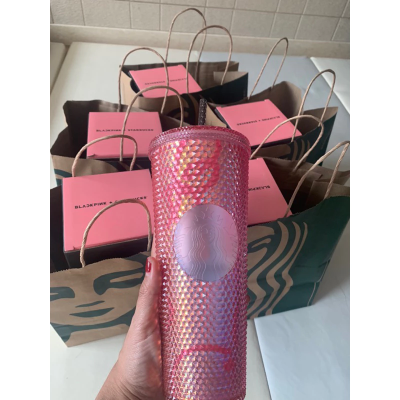 แก้ว Starbucks Blackpink สีชมพู thumbnail 6