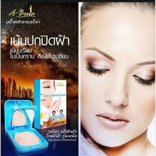 แป้งA-Bena เอบีน่า ตลับจริงตลับฟ้า แป้งทาหน้าเน้นปกปิดฝ้า abenaแป้งสำหรับใบหน้าฝ้า ขนาด 10.5 กรัม เบอร์ #01 และ #02