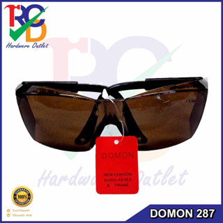 DOMON แว่นตานิรภัย (Safety) รุ่น 287 เลนส์ดำ เลนส์สีน้ำตาล