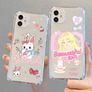 เคสโทรสัพท์ลายการ์ตูนน่ารักๆ นิ่ม TPU เคสใส กันกระแทก สำหรับ OPPO A83 Reno7z Reno8z Reno7 pro Reno4 pro Reno5 pro 4g 5g