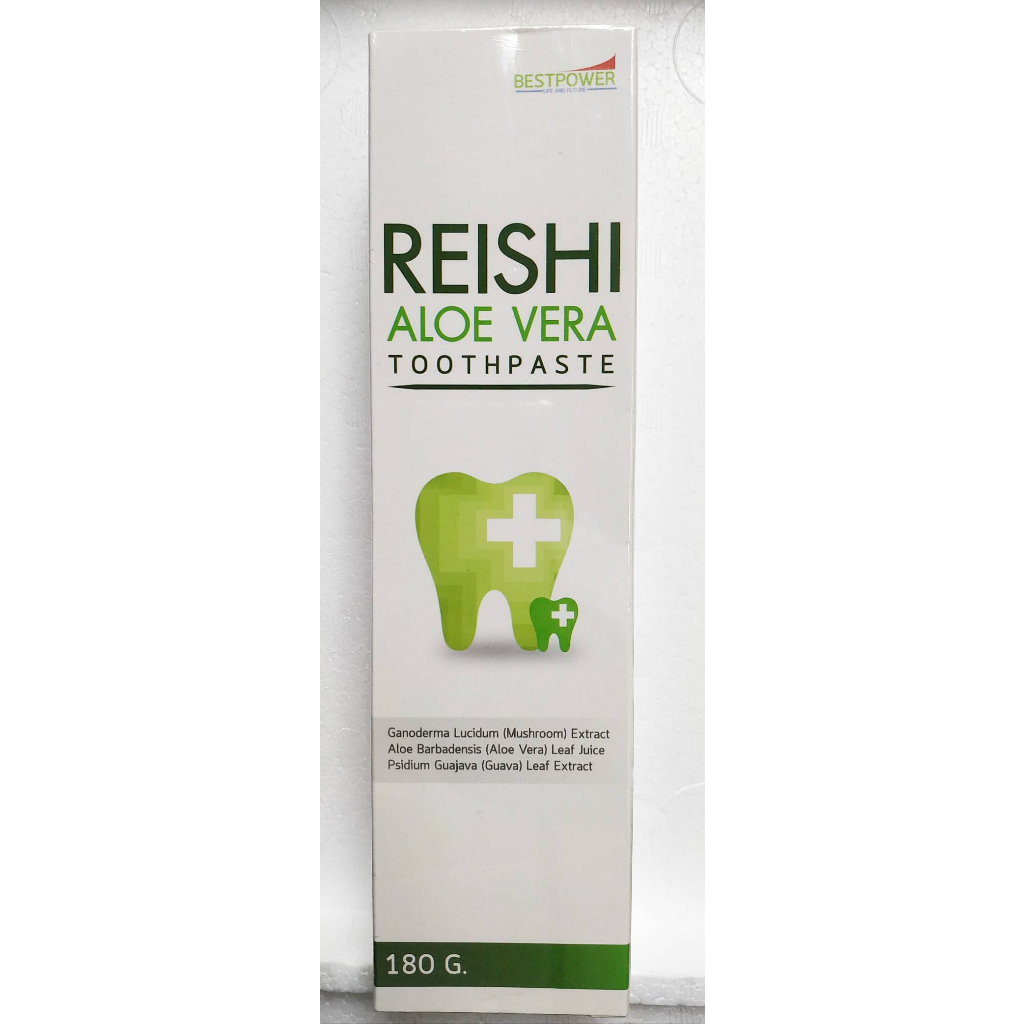 Reishi Aloe Vera Bestpower เรชิ อะโลเวร่า ยาสีฟัน ขนาด 180 g
