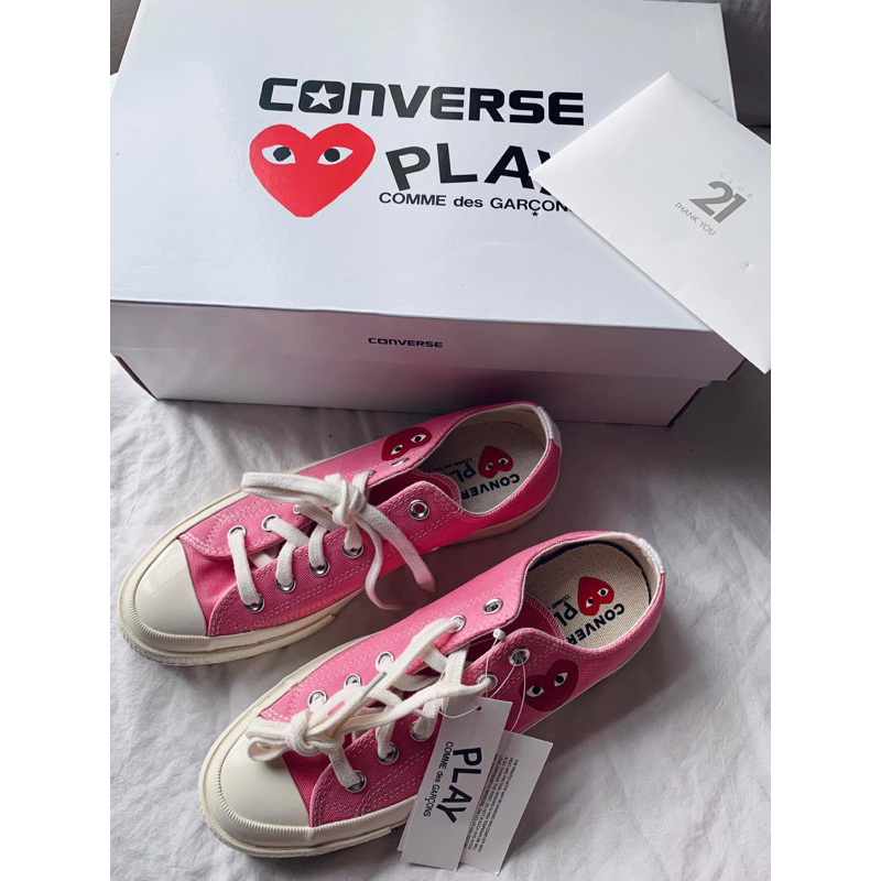 Converse CDG play pink size 39