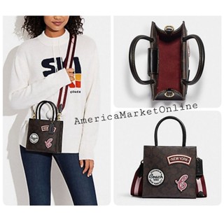 กระเป๋า COACH/ Mini Cally Crossbody In Signature Canvas With Ski Patches (Coach CE593)