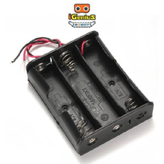 รางถ่าน สำหรับใส่ถ่านชาร์จ 18650 3.7V x 3 Battery Holder Batt แบต แบตเตอรี่ 18650 Serial Battery Holder (without batt)