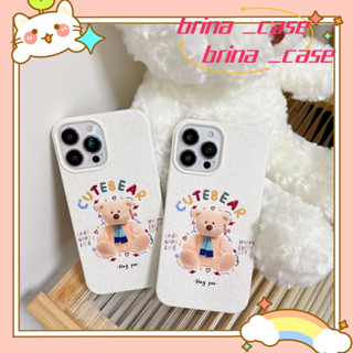 ❤️ส่งของขวัญ❤️ เคสไอโฟน 11 12 13 14 Pro Max หมีน้อย การ์ตูน เรียบง่าย สไตล์คู่รัก แฟชั่น ฤดูร้อน Case for iPhoneป้องกันก