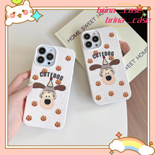 ❤️ส่งของขวัญ❤️ เคสไอโฟน 11 12 13 14 Pro Max ลูกสุนัข สไตล์คู่รัก เรียบง่าย หวานสวย ระดับสูง Case for iPhone ป้องกันการตก