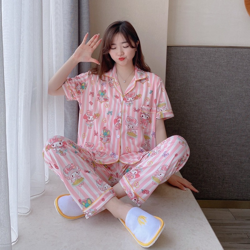 K11 ชุดนอนผ้าคอตตอนใส่สะบาย