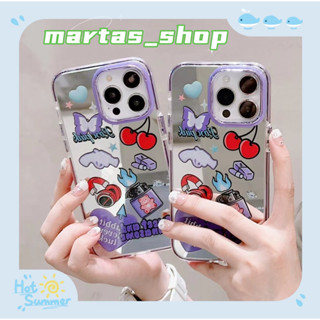 ❤️ส่งของขวัญ❤️ เคสไอโฟน 11 12 13 14 Pro Max พื้นผิวกระจก กราฟฟิตี แฟชั่น ความนิยม เรียบง่าย Case for iPhone สาวน่ารักหัว