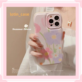 🎁ส่งของขวัญ🎁เคสไอโฟน สำหรับ 11 13 for iPhone Case 14 12 Pro Max น่ารัก ระดับสูง ดอกไม้ กันกระแทก ปกป้อง เคสโทรศัพท์