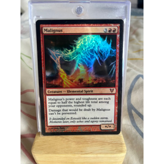 การ์ด MTG Malignus Foil Red Magic the Gathering EDH รุ่น AVR สภาพ Nm