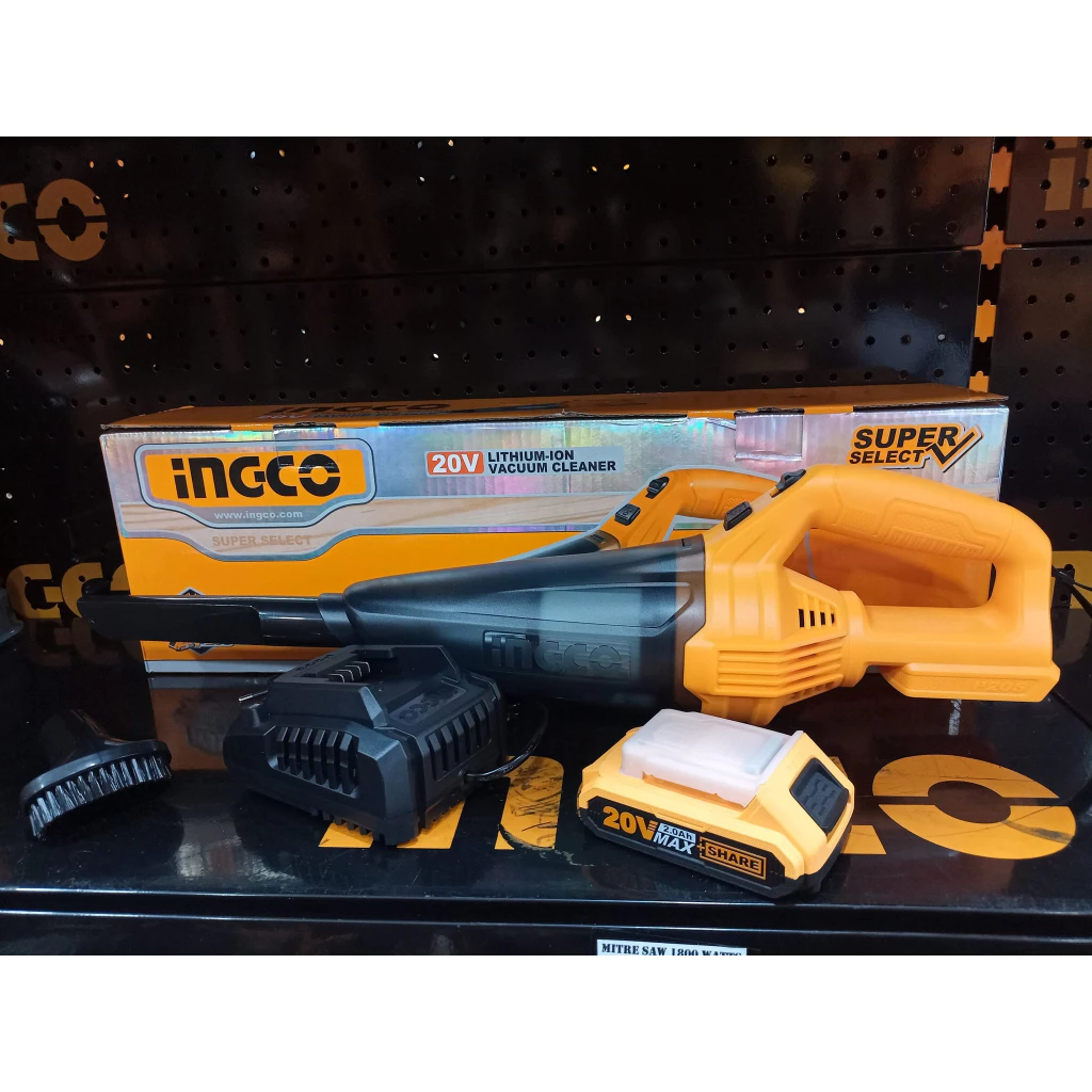 INGCO เครื่องดูดฝุ่นไร้สาย 20V super Ingco รุ่น  CVLI20126 / CVLI201261 เครื่องเปล่า,ครบชุดพร้อมแบต thumbnail 5