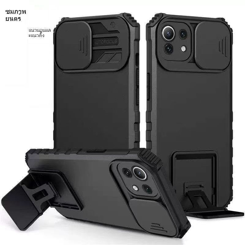 ส่งจาทไทย เคสโทรศัพท์ Case Vivo Y15S Y01 Y01A Y30 Y50 Y76 เคสกันกระแทก กันรอยกล้อง  มีขาตั้ง