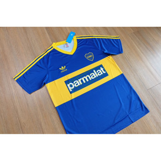 [RETRO]เสื้อฟุตบอลโบค่า จูเนียร์ Boca juniors ย้อนยุค เกรดAAA(แฟนบอล)