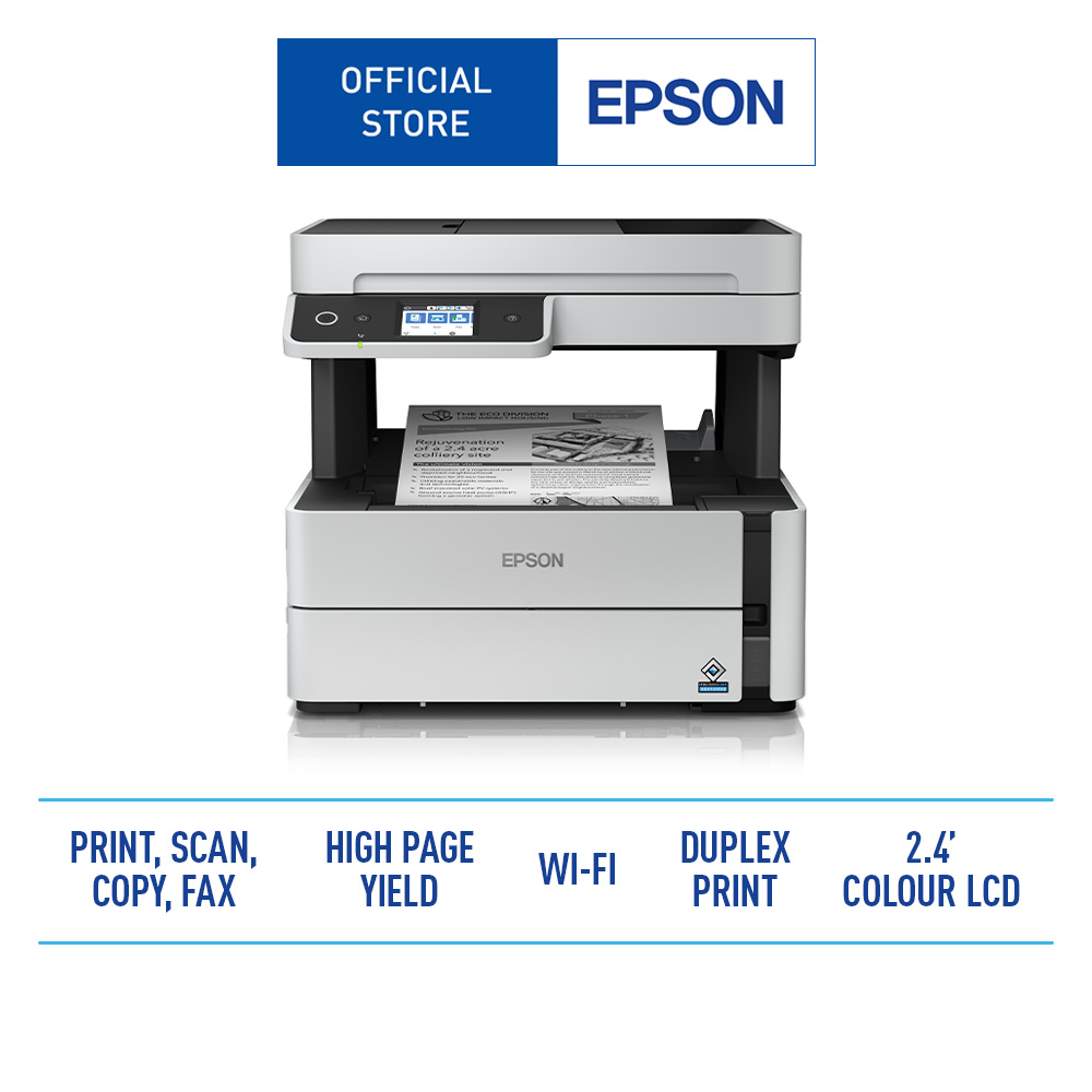 เอปสัน Epson M3170 เครื่องพิมพ์อิงค์เจ็ทขาวดำ EcoTank Monochrome