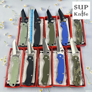 supknife มีดพับ Spyderco Tanto งานพรีเมี่ยม ระบบล็อคใบมีดแบบคอมเพรสชั่นล็อค