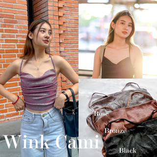 Renna | Wink Cami🔮 เสื้อสายเดี่ยว เสื้อครอปวิ้ง สายไขว้❤️‍🔥มี3สี (🧼พร้อมส่ง)