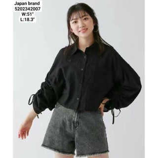 japanese styled long sleeves crop top เชิ้ตครอปแขนยาวงานญี่ปุ่น