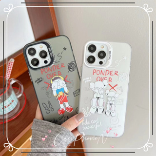 🔥สไตล์ใหม่🔥เคสไอโฟน iphone 11 14 Pro Max ความคิดสร้างสรรค์  หมีดุร้าย ป้องกันการตก เคส iphone 12 13 Pro Case for iPhone