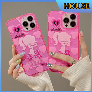 💲คูปองเคลม💲เคสไอโ case for iphone 11 12 สาวบาร์บี้ เคส 14 13 12 11 pro max ซิลิโคนเหลวป้องกันเต็มรูปแบบ