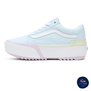 [ของแท้ ส่งฟรี จากไทย] VANS OLD SKOOL STACKED - (PASTEL) MULTI/TRUE WHITE