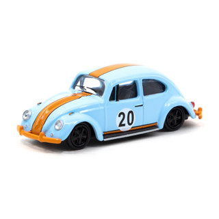 Volkswagen Beetle Blue/Orange Low Ride Height 1:64 (TARMAC WORKS)แพ็คคู่ตัวพิเศษ