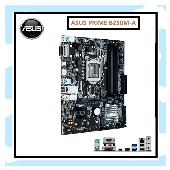 MAINBOARD (เมนบอร์ด) 1151 GEN 6 ASUS PRIME B250M-A DDR4