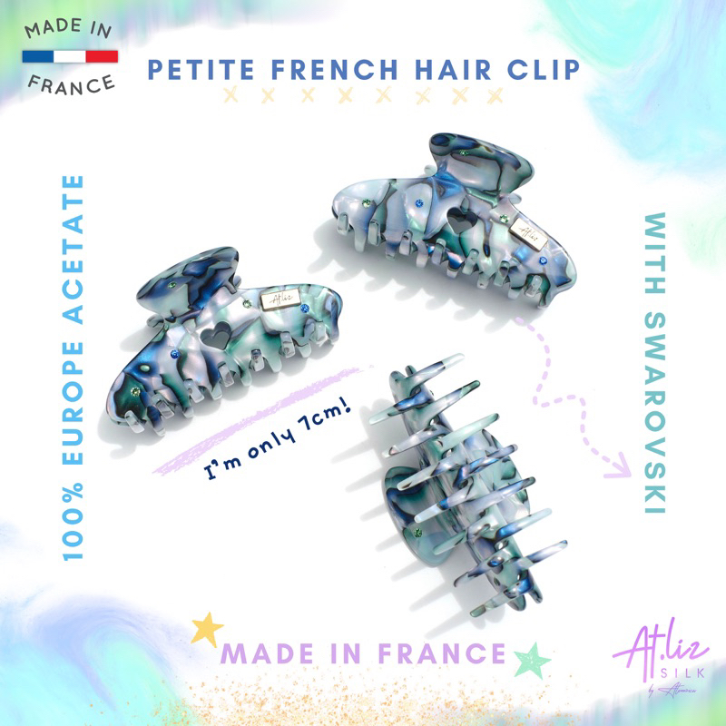 ที่หนีบผม ฝรั่งเศส แอทลิซ Atlizsilk petite french hair clip