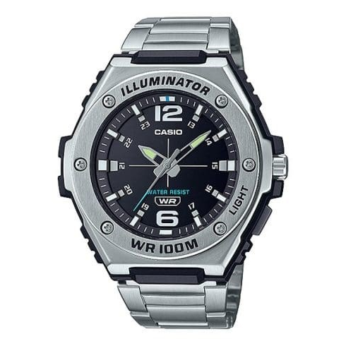 [ของแท้] Casio นาฬิกาข้อมือ รุ่น MWA-100HD-1AVDF  นาฬิกาผู้ชาย สายสแตนเลส