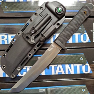 อุปกรณ์เดินป่า มีดพก มีดใบตาย มีดเดินป่า COLD STEEL  RECON TANTO  309 ดำ  (30cm)