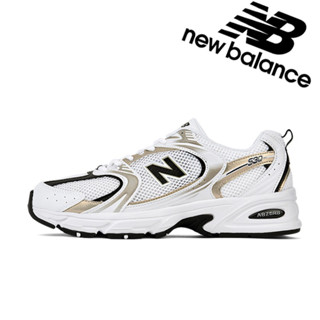 New Balance 530 ของแท้ 100% Breathable Low Top White Black Sneakers