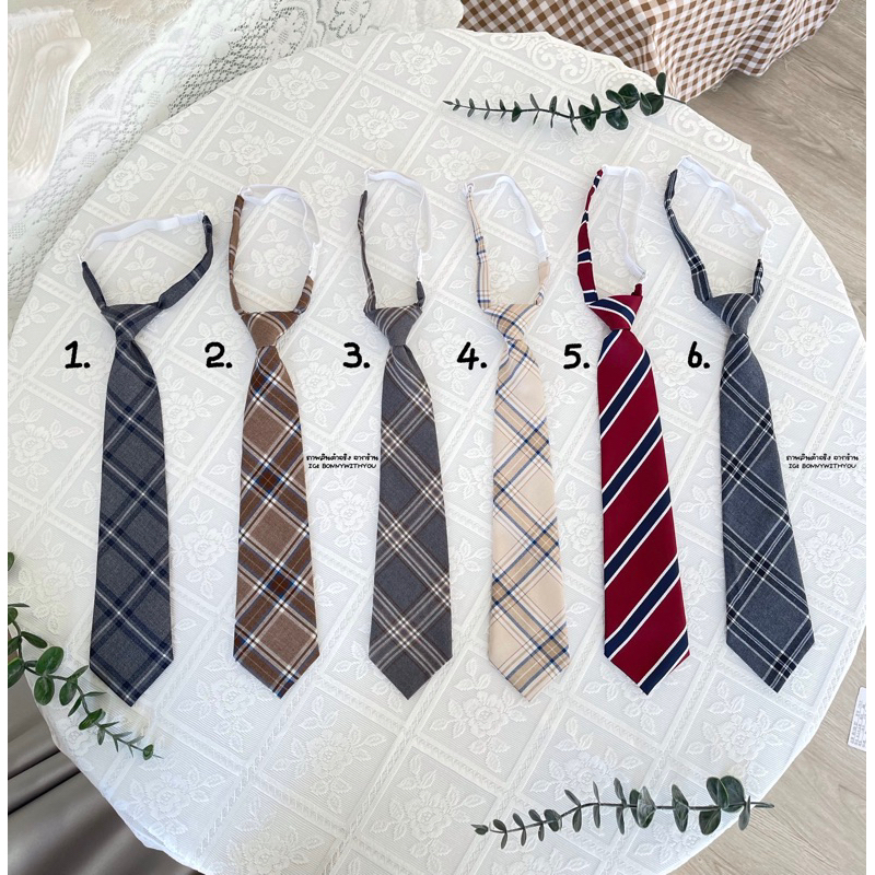 ꒰ พร้อมส่ง ꒱ necktie เนกไทด์แสนน่ารัก แมทซ์เสื้อเพิ่มความคิ้วทึ100%