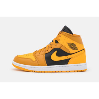 รองเท้าผ้าใบ WMNS AIR JORDAN 1 MID สี CHUTNEY/TAXI-BLACK-WHITE