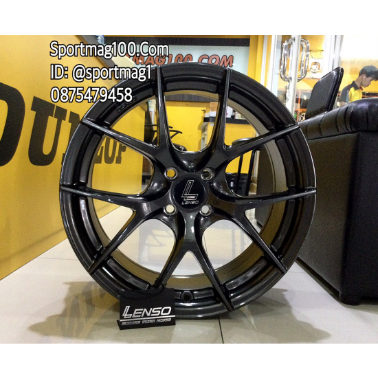 ล้อแม็กซ์ Lenso JAD Jager DYNA สีไฮเปอร์ดาร์ค 7.5-17นิ้ว 4รู100 ET35 [16692]