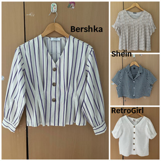 เสื้อผู้หญิงแบรนด์ Retro Girl,Bershka,Shein แท้💯%มือ2รายละเอียดเพิ่มด้านล่างค่ะ