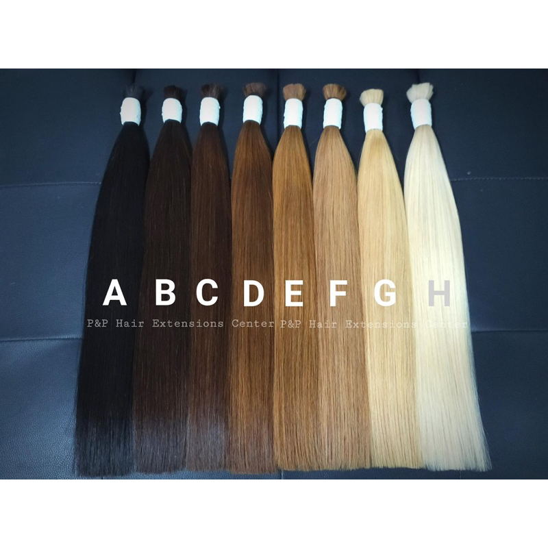 ผมแท้ 100% ไซส์25 (47-48CM) ผมต่อ แบ่งขายเป็นช่อ มีให้เลือกหลายสี - รูปที่ 3