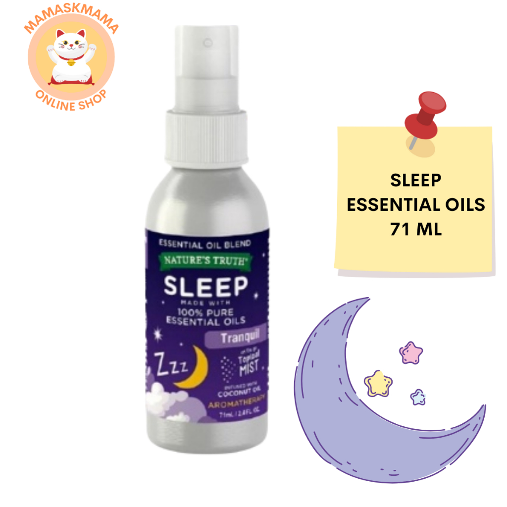 สเปรย์ฉีดหมอน ช่วยให้นอนหลับ หลับสบาย Nature’s Truth Sleep 100% Pure Essential Oil Mist Spray 71 mL Aroma Sleeping