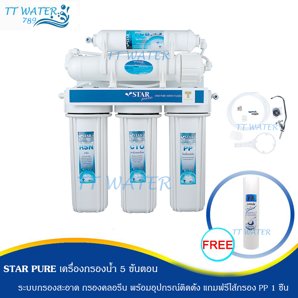 Star Pure Aquatek USA เครื่องกรองน้ำ 5 ขั้นตอน UF StarPure Box รุ่นแขวนผนัง เครื่องกรองน้ำดื่ม EXMA