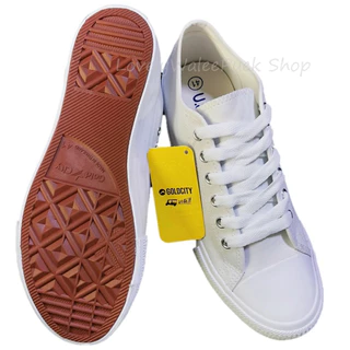 (พร้อมส่ง🚛)GoldCity-1207 รองเท้าผ้าใบแฟชั่น สีขาวพื้นนุ่มใส่ทน Size 35-45