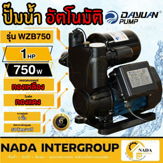 DAYUAN ปั๊มอัตโนมัติแรงดันคงที่ รุ่น WZB750 1"x1"  750w ส่งสูง ปั้มน้ำ ปั๊ม