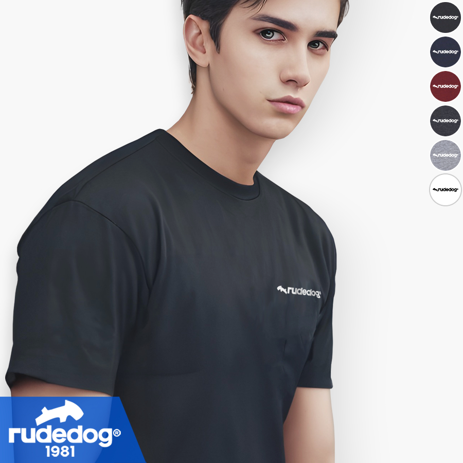 rudedog® เสื้อยืดผู้ชาย รุ่น Remark รู้ดด็อก คลาสสิก คอลเลคชั่น ของแท้ 100%