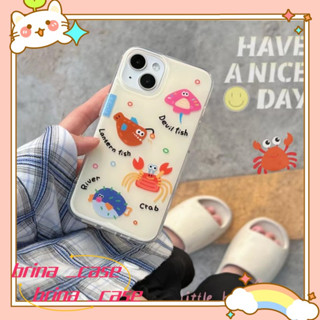 ❤️ส่งของขวัญ❤️ เคสไอโฟน 11 12 13 14 Pro Max มหาสมุทร ความนิยมการ์ตูน แฟชั่น เรียบง่าย มหาสมุทร Case for iPhoneป้องกันการ