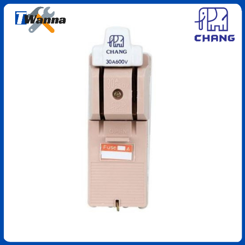 สะพานไฟ เครื่องตัดไฟ คัตเอาท์ 2P 30A แถมฟิวส์ (CHANG) - รูปที่ 2