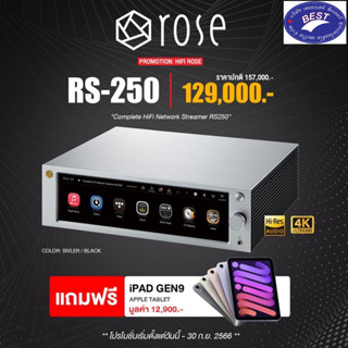 HiFi Rose RS-250A เครื่องเล่นเพลง Network Streamer ประสิทธิภาพสูงและสตรีมวิดีโอ 4K