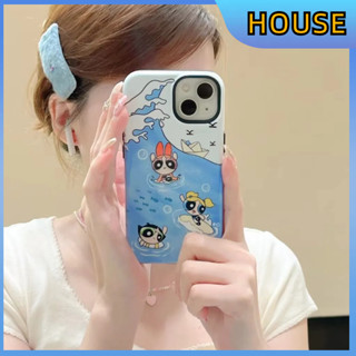 💲คูปองเคลม💲เคสไอโ case for iphone 11 12 สาวน้อยน่ารัก เคส 14 13 12 11 pro max การป้องกันอย่างเต็มที่ ป้องกันการตก