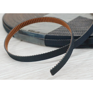 2GT-6mm Dustproof Neoprene Timing Belt Fiberglass Core สีดำ (ราคา/1เมตร)