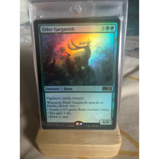 การ์ด MTG Elder Gargaroth Foil Green Magic the gathering EDH รุ่น Core Set M21 สภาพ Nm