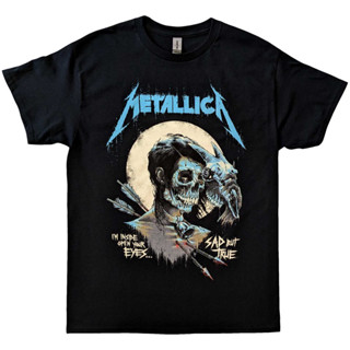 เสื้อวง Metallica ลิขสิทธิ์แท้100% ลาย SAD BUT TRUE POSTER ป้าย Gildan Heavy Cotton