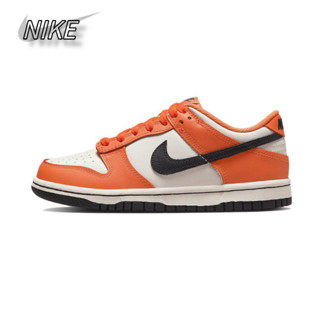 Nike Dunk Low Retro Halloween Classic Casual Low Top White Orange Black Low Top Sneakers แท้ 100%