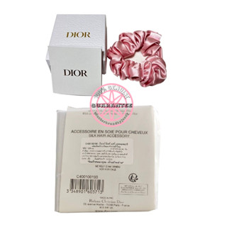 ยางรัดผม จากเครื่องสำอางดิออร์ DIOR Soft Pink Silk Hair Scrunchie